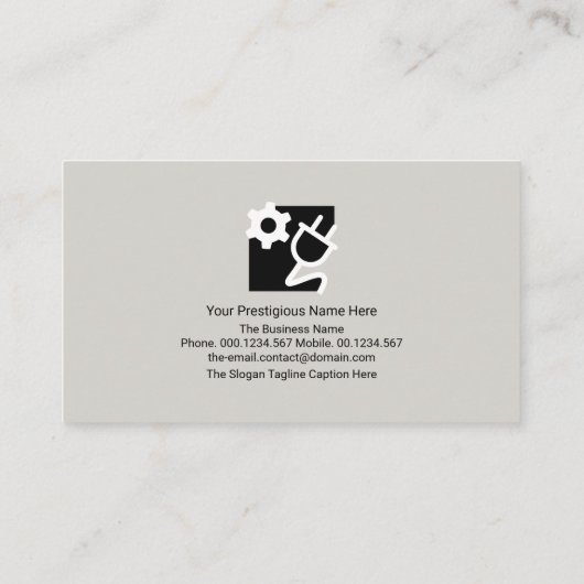 Carte De Visite Calques de circuits électroniques rétro Silver Ele (Dos)