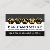 Carte De Visite Calques d'outils Handyman créatifs (Devant)