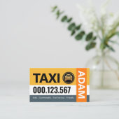 Carte De Visite Calques en bande élégants Taxi Conduite (Debout devant)