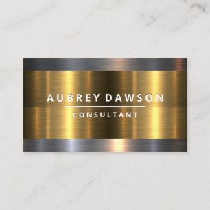 Carte De Visite Calques métalliques   Métal brossé