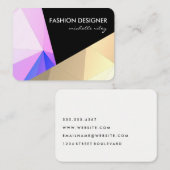 Carte De Visite Calques Motifs géométriques (Devant / Derrière)