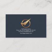 Carte De Visite Calques simples en ligne d'or Logistique Transport (Dos)