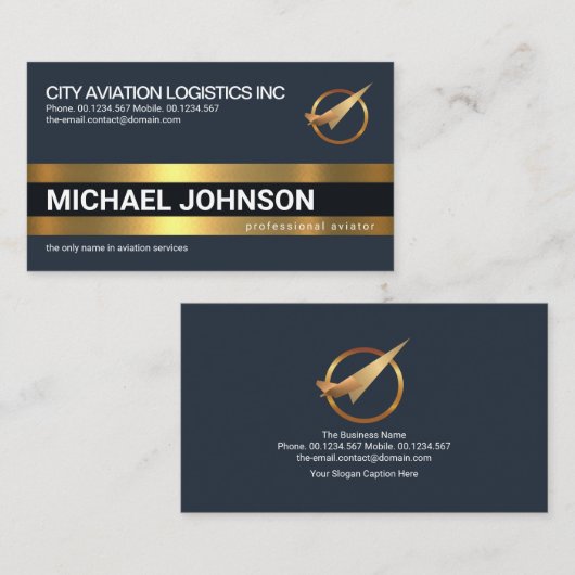 Carte De Visite Calques simples en ligne d'or Logistique Transport (Devant / Derrière)