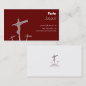 Carte De Visite Calvaire, pasteur, (Devant / Derrière)