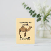 Carte De Visite Camel Desert Animal Funny (Debout devant)