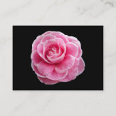 Carte De Visite Camelia rose 2 - Noir (Dos)