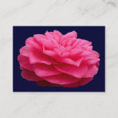 Carte De Visite Camelia rose 3 - bleu marine (Dos)