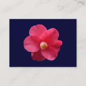 Carte De Visite Camelia rouge - bleu marine (Dos)