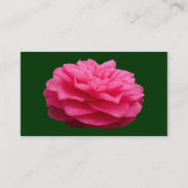 Carte De Visite Camélie rose - Vert foncé (Dos)