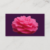 Carte De Visite Camélie rose - Violet foncé (Dos)