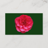 Carte De Visite Camélie rouge II - Vert foncé (Dos)