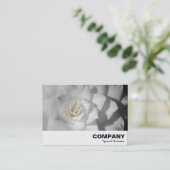 Carte De Visite Camellia blanche (Debout devant)