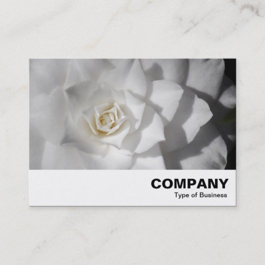 Carte De Visite Camellia blanche (Devant)