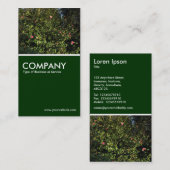 Carte De Visite Camellia Bush - Vert foncé (Devant / Derrière)