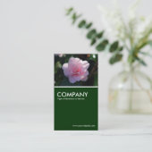 Carte De Visite Camellia rose - Vert foncé (Debout devant)