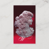 CARTE DE VISITE CAMEO ANTIQUE, DAME AUX RAISONS ET AUX GRAPEVINES (Dos)