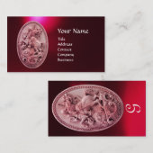 CARTE DE VISITE CAMEO ANTIQUE / SAINT GEORGE AVEC MONOGRAPHIE DRAG (Devant / Derrière)