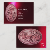 CARTE DE VISITE CAMEO ANTIQUE / SAINT GEORGE AVEC MONOGRAPHIE DRAG (Devant / Derrière)