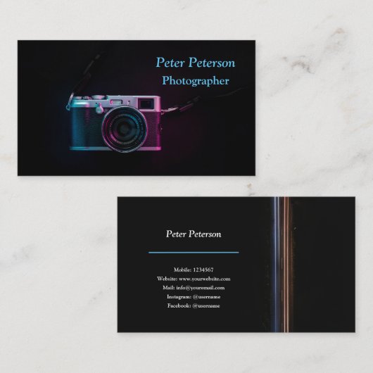 Carte De Visite Caméra (Devant / Derrière)