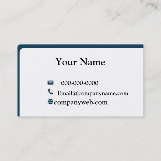 Carte De Visite Caméra (Dos)