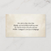 Carte De Visite Caméra d'art numérique coloré (Dos)