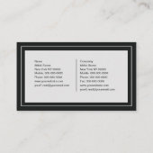 Carte De Visite Caméra de film vintage (Dos)