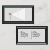 Carte De Visite Caméra de film vintage (Devant / Derrière)