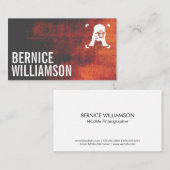 Carte De Visite Caméra de l'homme tenant la caméra | Arrière - pla (Devant / Derrière)