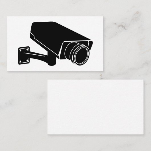 Carte De Visite Caméra de sécurité (Devant / Derrière)