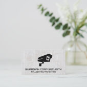 Carte De Visite Caméra de sécurité | Agence de protection (Debout devant)