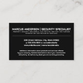 Carte De Visite Caméra de sécurité | Câble bardé (Dos)