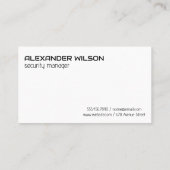 Carte De Visite Caméra de sécurité CCTV | Arrière - plan Tech et L (Dos)