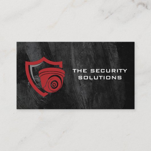 Carte De Visite Caméra de sécurité CCTV | Technologie de surveilla (Devant)