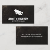 Carte De Visite Caméra de sécurité | Grunge Arrière - plan (Devant / Derrière)