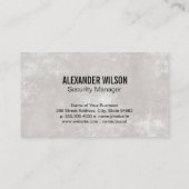 Carte De Visite Caméra de sécurité | Logo du chien (Dos)