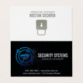 Carte De Visite Caméra de sécurité | Protection à domicile (Extérieur déplié)