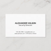 Carte De Visite Caméra de sécurité | Service de protection (Dos)