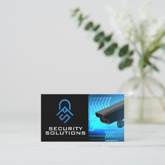 Carte De Visite Caméra de sécurité | Surveillance | Protection (Debout devant)