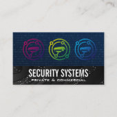 Carte De Visite Caméra de sécurité | Technologie | Code binaire (Devant)
