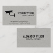 Carte De Visite Caméra de sécurité (variante II) (Devant / Derrière)