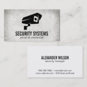 Carte De Visite Caméra de sécurité (variation) (Devant / Derrière)