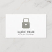 Carte De Visite Caméra de sécurité | Verrouiller (Dos)