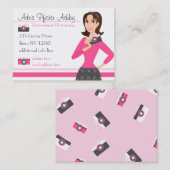 Carte De Visite Camera Girl (Devant / Derrière)