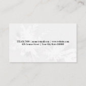 Carte De Visite Camera Modern Icon | Tropical Trees Background (Dos)