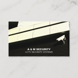 Carte De Visite Caméra montée CCTV, service de caméra de sécurité