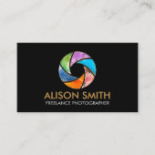 Carte De Visite Caméra Multi Gemstone De Luxe (Devant)