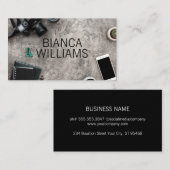 Carte De Visite Camera | Phone | Livres de notes | Espace de trava (Devant / Derrière)