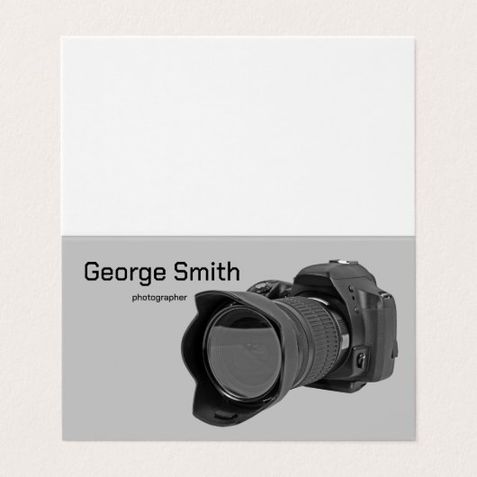 Carte De Visite Caméra photo (Extérieur déplié)
