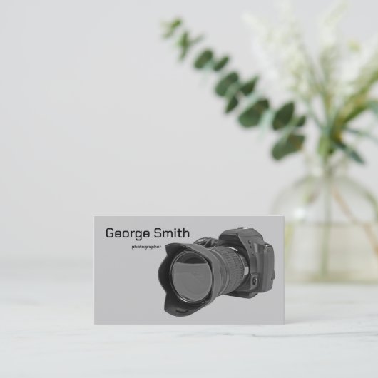 Carte De Visite Caméra photo (Debout devant)