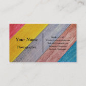 Carte De Visite Caméra photographe (Dos)